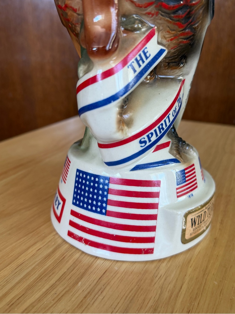 RARE Vintage Collectible Wild Turkey Centennial Spirit of '76 Ceramic Decanter - Picture 6 of 10